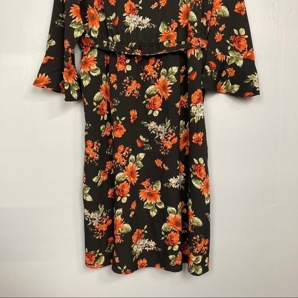 𝅺oh! Mamma Maternity Notched Floral Midi Dress - Picture 12 of 13